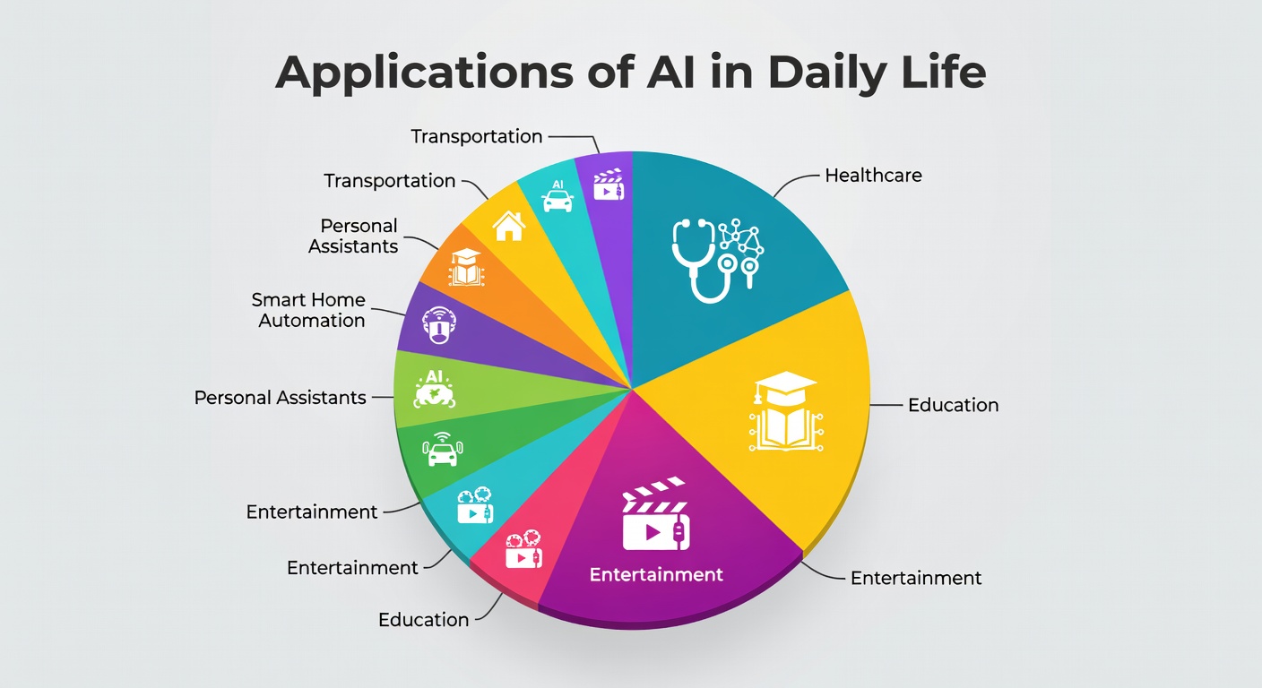 AI Applications Pie Chart by Industry