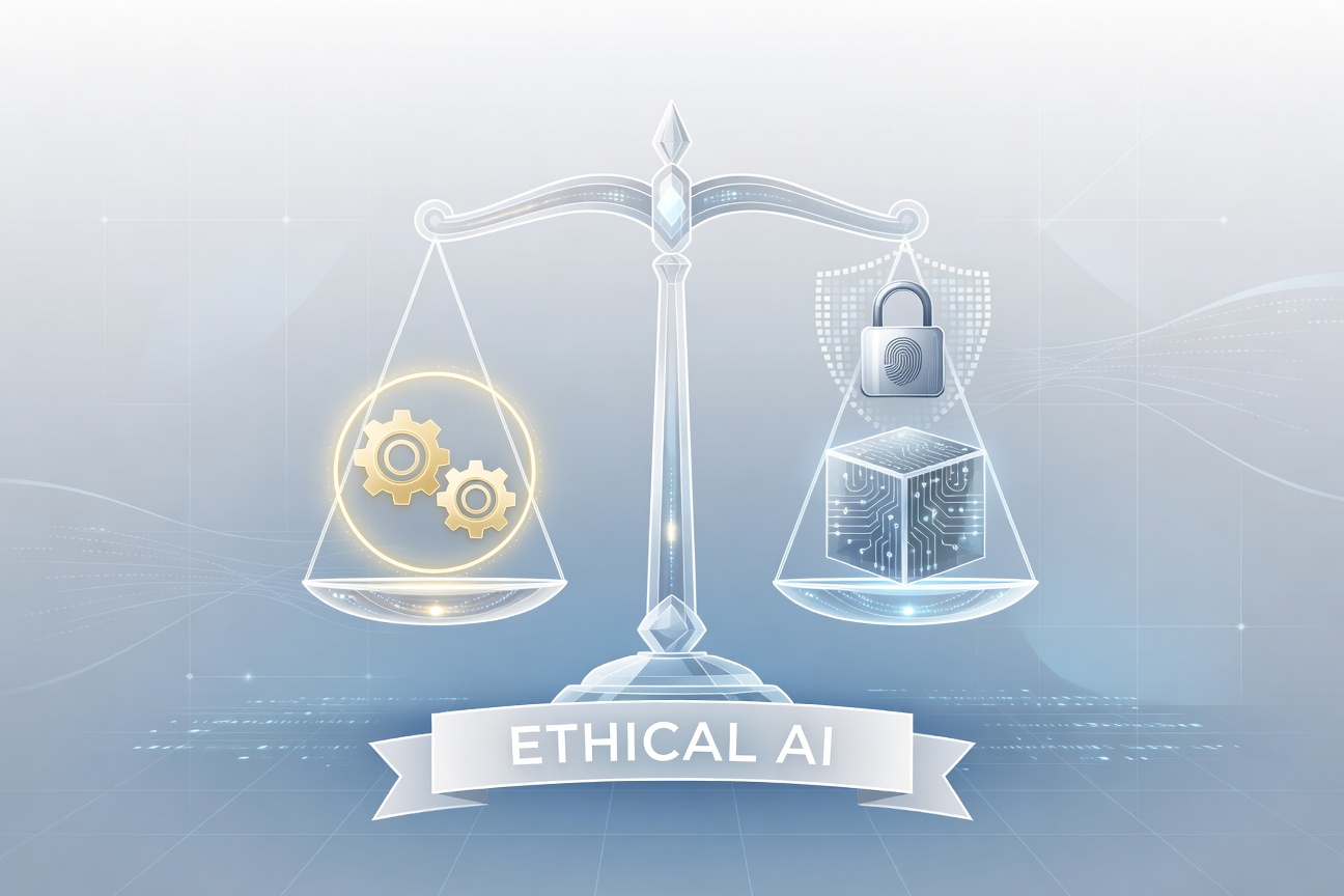 Ethical AI Balanced Scales