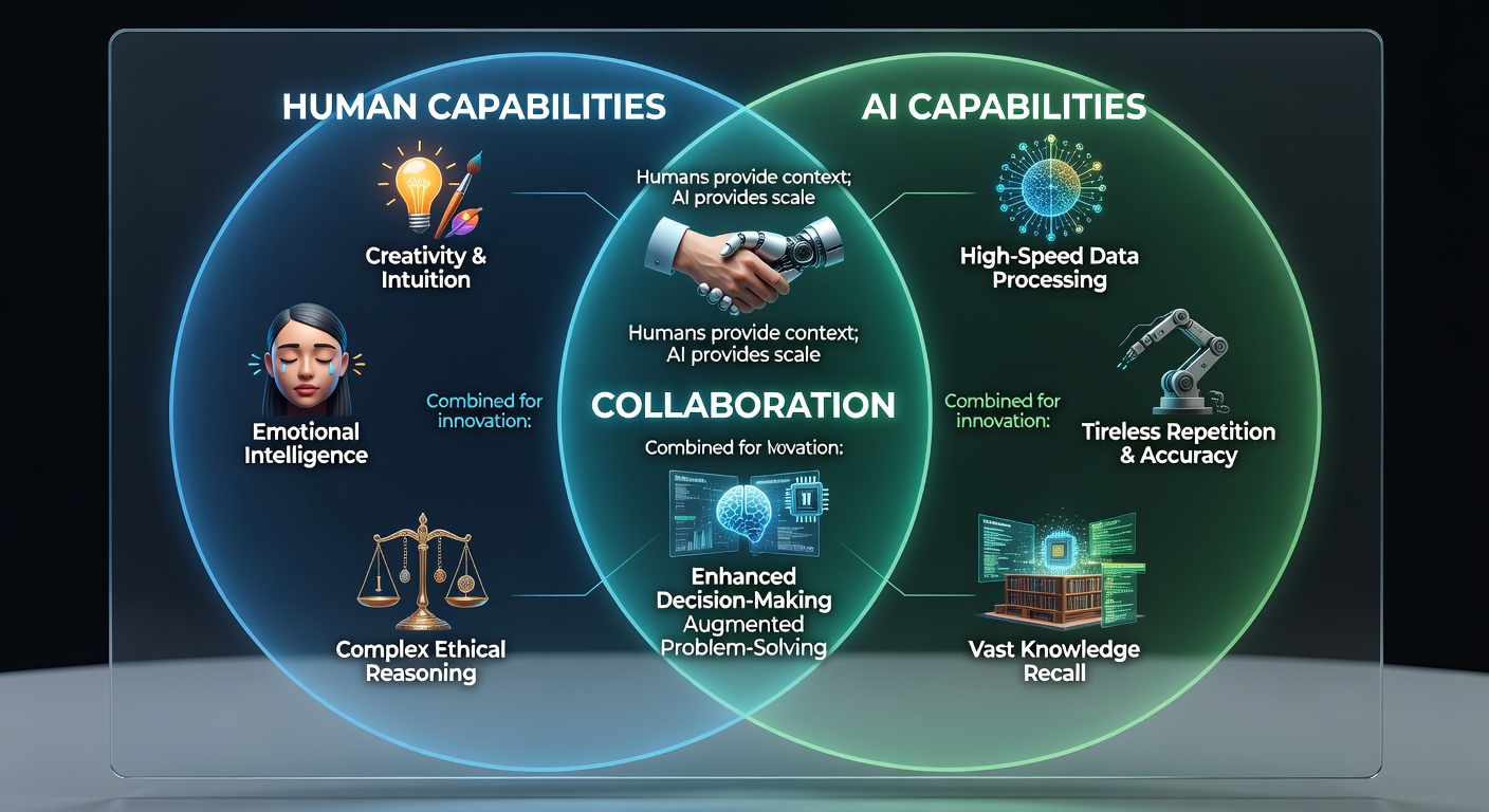 Humans and AI Venn Diagram