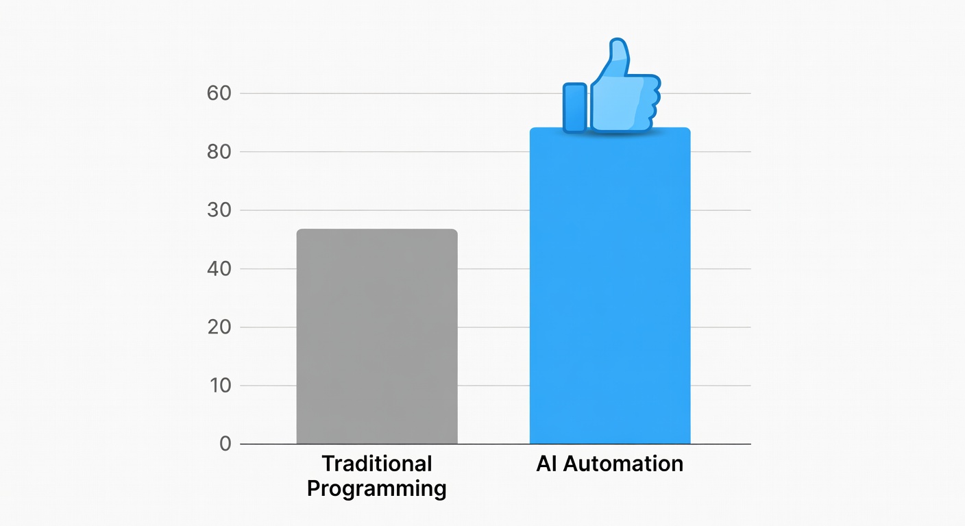 Traditional vs AI Automation comparison